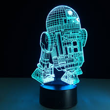 Star Wars Rd2d Led Light Baby Children Toys 3d Illusion Led Night Lights Color Changing Acrylic Table Lamp For Christmas Gif Led Night 3d Illusionillusion Led Aliexpress