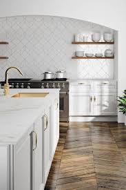 This idea of kitchen backsplash works best with kitchens that have open shelves rather than cabinets. Discover The Beauty Of A Modern And Sustainable Kitchen Kitchen Backsplash Designs Home Kitchens Kitchen Remodel