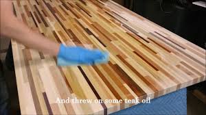 Making A Beautiful Tabletop From Scrap Wood Pieces Butcher Block Tables Wood Woodworking
