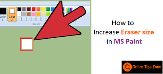 How To Increase Eraser Size In Paint