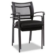 Alera Eikon Series Stacking Mesh Guest Chair Black Guest Chair Chair Stackable Chairs