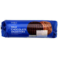 This is a taste test/review of the marks & spencer all butter cookies in the fruity flapjack and belgian white chocolate chunk varieties. M S Milk Chocolate Digestives Ocado