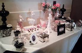 A Paris Theme Candy Table For A Bridal Shower In Vaughan On Our Bride And Her Guests Enjoyed The Display A Paris Bridal Shower Quinceanera Themes Paris Theme