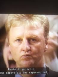 Jordan and Bird have a nice exchange after the Bulls eliminated the Pacers  from the playoffs 😅