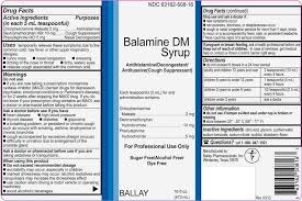 Balamine Dm Syrup Information From