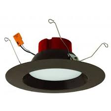 Elco Lighting 5 Or 6 10 Watt Round Led Reflector Recessed Downlight 750 Lumens Bronze 3500k 120v Downlights Reflectors Led