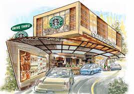 King Casey Starbucks Drive Thru Of The Future Restaurant Design Concepts Starbucks Design Concept Design