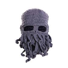 He still actually wears this hat every once in a while. Tentacle Octopus Cthulhu Knit Beanie Hat Fisher Cap Wind Ski Mask One Size Grey Buy Online In Luxembourg At Desertcart 21603148
