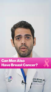 Did you know that men can develop breast cancer too? Dr. Luis Rivera  Sánchez, Assistant Professor of Surgery at Mount Sinai, explains the  crucial role family history plays in male breast cancer ...