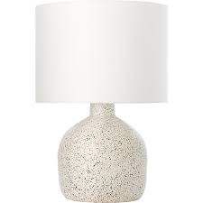 Largo Speckled White Ceramic Table Lamp Reviews Cb2 Ceramic Table Lamps Ceramic Table Lamp