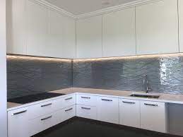 Conformity Lines Blast Grey Slumped Glass Splash Back Glass Backsplash Kitchen Glass Splashback Kitchen Grey Glass Splashback Kitchen
