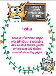 Haiku Poetry Defining Writing Acrostic Poetry Cinquain Poems Teaching Poetry