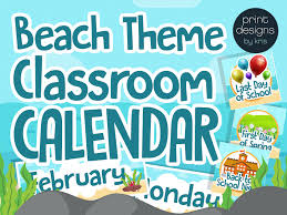 The cool palette of blues and greens gently. Classroom Decor Beach Theme Bundle Posters Banners Labels Signs Teaching Resources