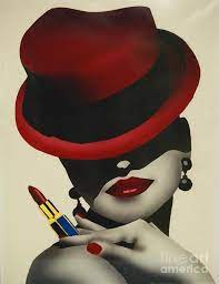 Christion Dior Red Hat Lady By Jacqueline Athmann Red Hat Ladies Red Hats Red