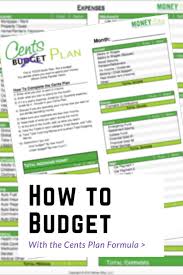 How To Budget Your Money With Percentages Cents Plan Formula Budgeting Money Advice How To Plan