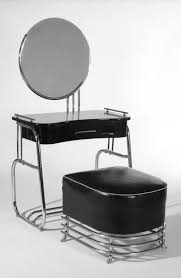 Vanity And Stool C 1934 Designer Kem Weber American Born Germany 1889 1963 Manufacturer Lloyd Manufactu Art Deco Home Art Deco Furniture Art Deco Design