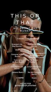 Lista de reproducción actualizada con los mayores éxitos de bad bunny (2021). Plantilla De Bad Bunny Bunny Quotes Instagram Bad