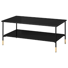 The ikea lack table can be assembled in about 20 minutes, once you have deciphered the instructions. Asperod Coffee Table Black Glass Black 115x58 Cm Ikea