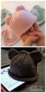 Crocheting is a relatively new hobby of. Knit Bear Cub Beanie Hat Free Knitting Pattern