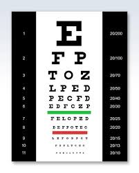 snellen eye chart 20x26 clinicalposters