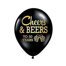 Find thoughtful 30th birthday gift ideas such as personalized photo playing cards, 10: White Rabbits Design Cheers And Beers To 30 Years Balloons 30th Birthday Party Balloons Set Of 3 30th Birthday Party Decorations 30th Birthday Ideas Balloons Metallic Gold And Black Beers Buy