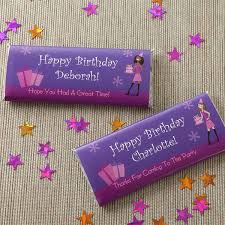 Custom Candy Bar Wrappers Birthday Girl