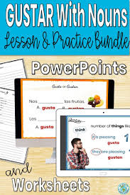 Spanish Gustar Lesson And Practice In 2020 Nouns Lesson Nouns Lesson