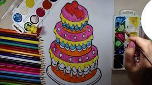 You can also ask them to draw a cake or other birthday related item while blindfolded. Learn To Draw And Color For Kids Birthday Cake Coloring Pages Birthday Cake Kids Kids Birthday Coloring For Kids