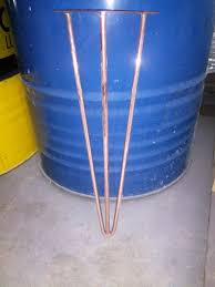 Bakir Kaplamali Sehpa Ayagi Bakir