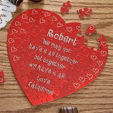 A custom heart puzzle is great for special occasions. Personalized Heart Shaped Puzzle Love Connection