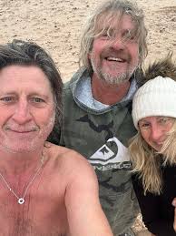 Back in the swim! Me, Dave (the Dive) and Ondine Kerley.