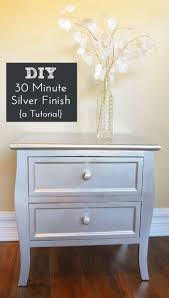 Diy Silver Spray Paint Furniture Finish Furniture Finishes Silver Furniture Painted Bedroom Furniture