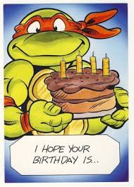 Printable Birthday Card For Teenager Boy Michaelangelo Birthday Greeting Card Ninja Turtles Tmnt Tmnt Birthday Ninja Turtle Birthday Happy Birthday Wishes Boy