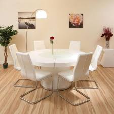 The pedestal is crafted from one piece of spun steel, so there are no seams or joints to. White Modern Large Round Dining Table White Round Dining Table Round Dining Room Sets Round Dining Room
