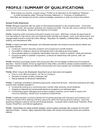 A microsoft word resume template is a tool which is 100% free to download and edit. Profile Summary Of Qualifications