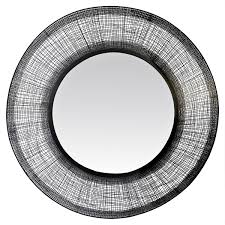Plat miroir rond métal inox vintage art déco design xxe pn france n2876. Miroir Rond Noir