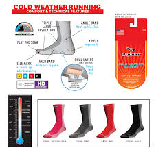 drymax cold weather running socks over the calf otc