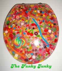 Your current toilet seat has seen better days, especially if it's been around for a while. Resin Toilet Seat W Candy They Sell The Mold For This On Etsy It Would Be Lots Of Fun To Make Toilet Seat Makeup Kit For Kids Candy House