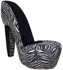 triad upholstery diva shoe chair shoe chair cool chairs animal print chair