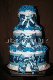 Baby Boy Blue Camouflage Camo Diaper Cake Shower Gift Blue Camo Baby Shower Baby Shower Camo Camo Diaper Cake