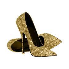 Black Gold High Heels Womans Birthday Party Invitation Zazzle Com Glitter High Heels Gold High Heels Gold High Heel Shoes