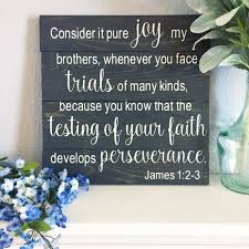 James 1 2 3 Pallet Sign Scripture Signs Consider It Pure Etsy Wood Sign Scripture Pallet Signs Scripture Scripture Signs