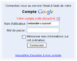 Mon Compte Gmail A Ete Desactive