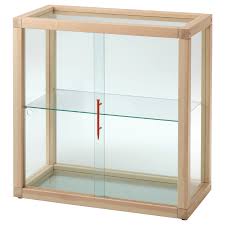 Ikea Markerad Glass Door Cabinet Pine With A Glass Door Cabinet You Can Show Off As Well As Protect Your Glassware Or In 2020 Glass Cabinet Doors Glass Door Ikea