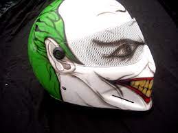 Bandit Helmet Airbrush Joker Custom Motorcycle Helmets Biker Gear Helmet