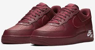 Black Air Force 1 Low Top Mens Nike Air Force 1 Low Maroon Nike Shoes Maroon Maroon Shoes Maroon Nike