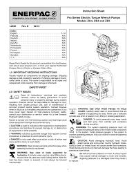 Instruction Sheet Pro Series Electric Torque Wrench