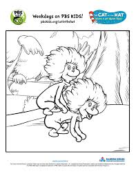 Dr seuss coloring pages thing 1 and thing 2 dr seuss coloring. Thing 1 And Thing 2 Coloring Page Kids Pbs Kids For Parents