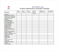 I am trying to set up a preventative maintenance tracking system tha will enable. Building Maintenance Schedule Template Printable Schedule Template