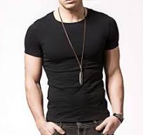Short Sleeves Men T-shirt Crew-neck,Tight-fitting T-shirt, No Shrinkage